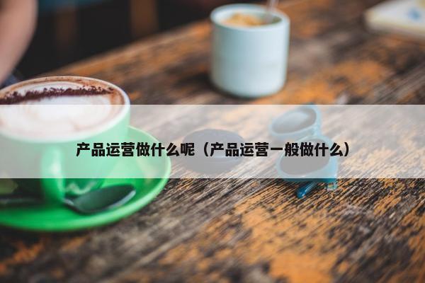 产品运营做什么呢（产品运营一般做什么）