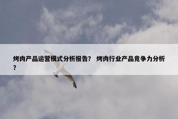 烤肉产品运营模式分析报告？ 烤肉行业产品竞争力分析？