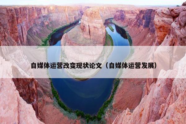 自媒体运营改变现状论文（自媒体运营发展）