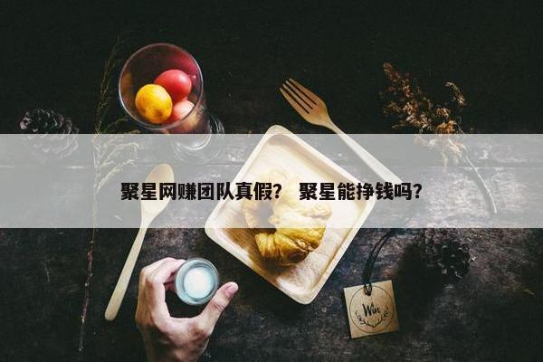聚星网赚团队真假？ 聚星能挣钱吗？