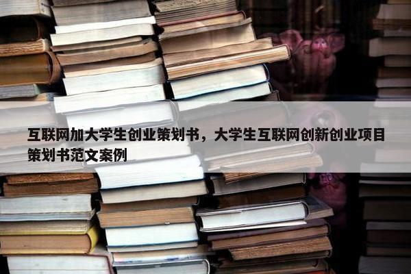 互联网加大学生创业策划书，大学生互联网创新创业项目策划书范文案例