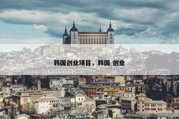 韩国创业项目，韩国 创业