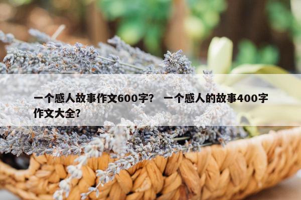 一个感人故事作文600字？ 一个感人的故事400字作文大全？