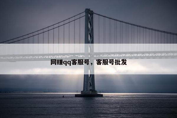 网赚qq客服号，客服号批发