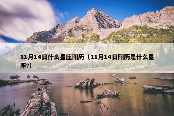 11月14日什么星座阳历（11月14日阳历是什么星座?）