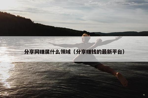 分享网赚属什么领域（分享赚钱的最新平台）