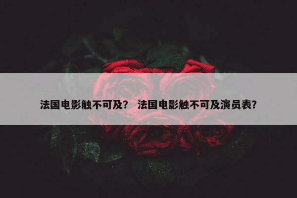 法国电影触不可及？ 法国电影触不可及演员表？