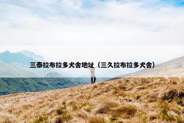 三泰拉布拉多犬舍地址（三久拉布拉多犬舍）