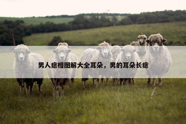 男人痣相图解大全耳朵，男的耳朵长痣