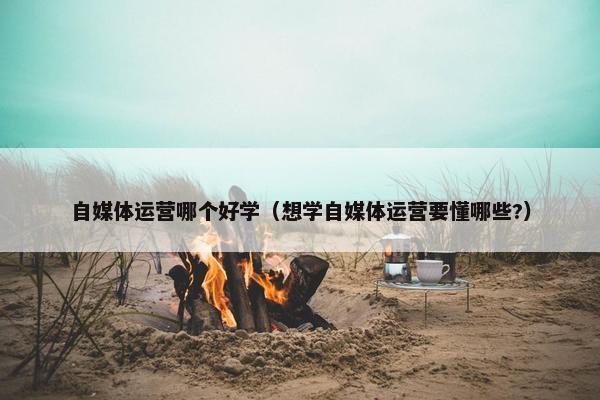 自媒体运营哪个好学（想学自媒体运营要懂哪些?）