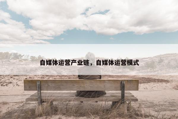 自媒体运营产业链，自媒体运营模式