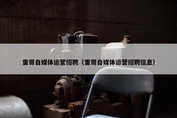雷哥自媒体运营招聘（雷哥自媒体运营招聘信息）