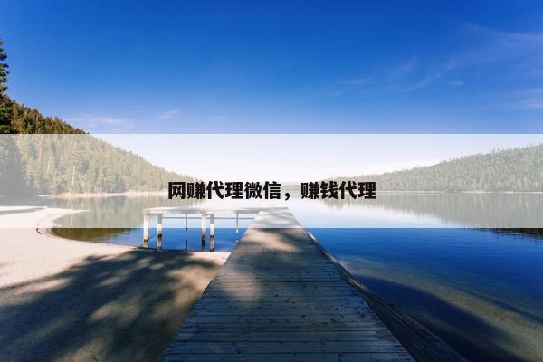 网赚代理微信，赚钱代理