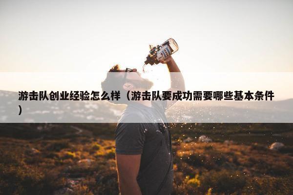 游击队创业经验怎么样（游击队要成功需要哪些基本条件）