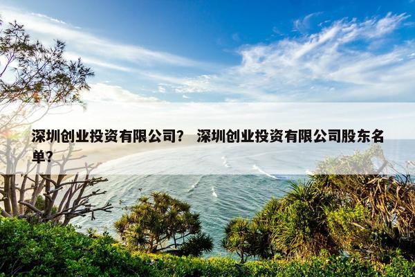 深圳创业投资有限公司？ 深圳创业投资有限公司股东名单？