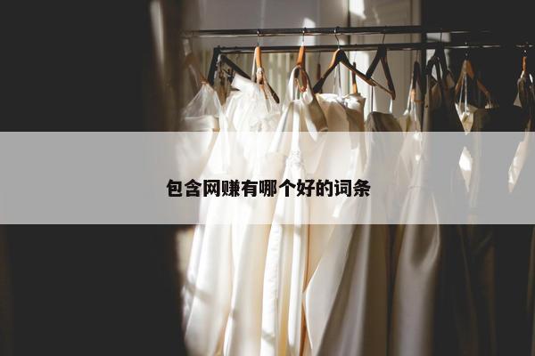 包含网赚有哪个好的词条