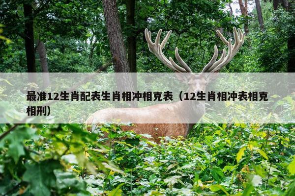 最准12生肖配表生肖相冲相克表（12生肖相冲表相克相刑）