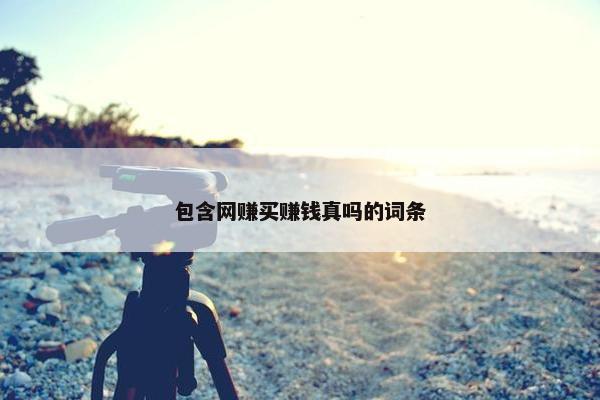 包含网赚买赚钱真吗的词条