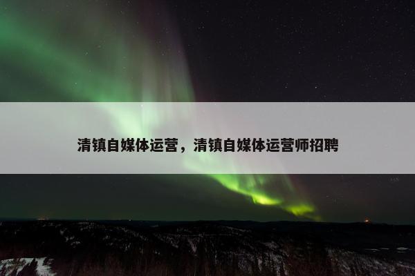 清镇自媒体运营，清镇自媒体运营师招聘
