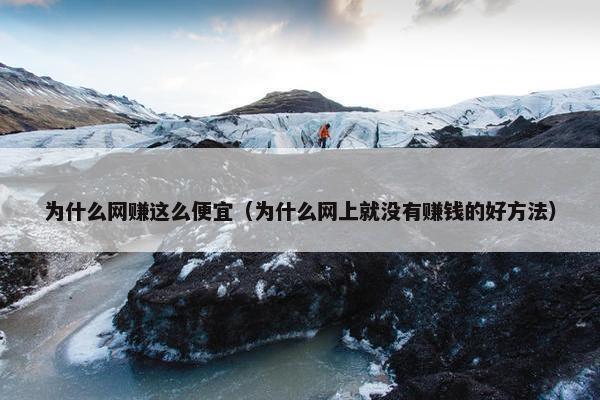 为什么网赚这么便宜（为什么网上就没有赚钱的好方法）