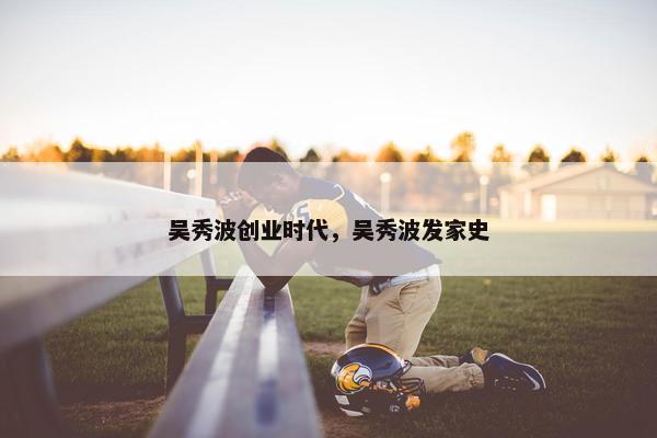 吴秀波创业时代，吴秀波发家史