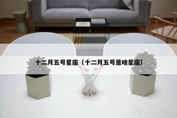 十二月五号星座（十二月五号是啥星座）