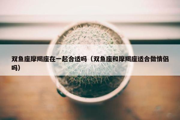 双鱼座摩羯座在一起合适吗(双鱼座和摩羯座适合做情侣吗) 双鱼座摩羯座在一起合适吗(双鱼座和摩羯座适合做情侣吗)