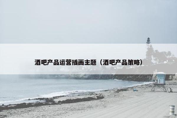 酒吧产品运营插画主题（酒吧产品策略）