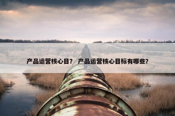 产品运营核心目？ 产品运营核心目标有哪些？