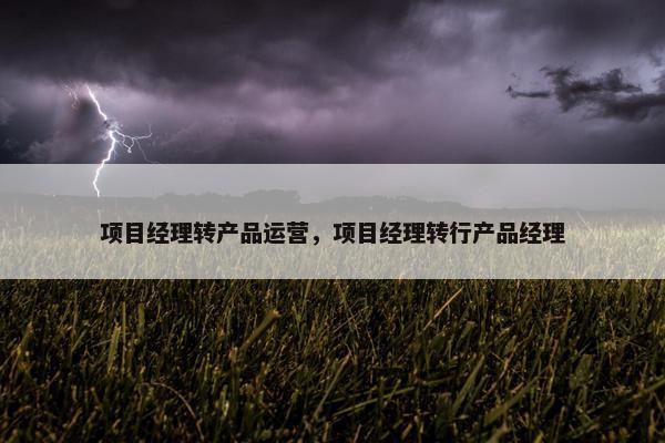 项目经理转产品运营,项目经理转行产品经理 项目经理转产品运营,项目经理转行产品经理