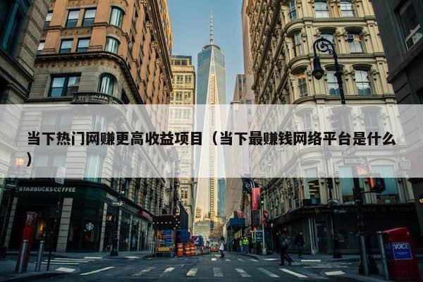 当下热门网赚更高收益项目（当下最赚钱网络平台是什么）