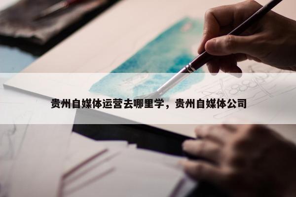贵州自媒体运营去哪里学，贵州自媒体公司