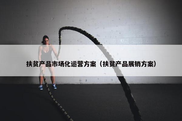 扶贫产品市场化运营方案（扶贫产品展销方案）