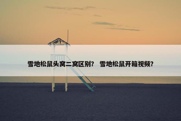 雪地松鼠头窝二窝区别？ 雪地松鼠开箱视频？