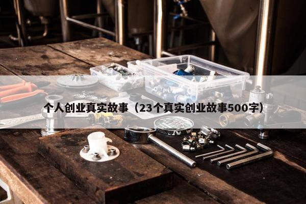 个人创业真实故事（23个真实创业故事500字）