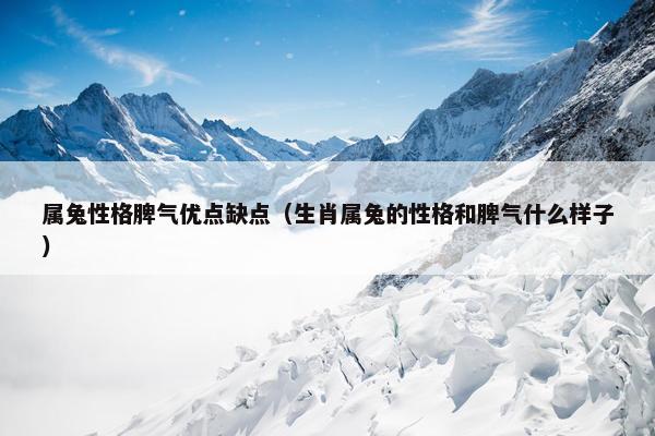 属兔性格脾气优点缺点（生肖属兔的性格和脾气什么样子）