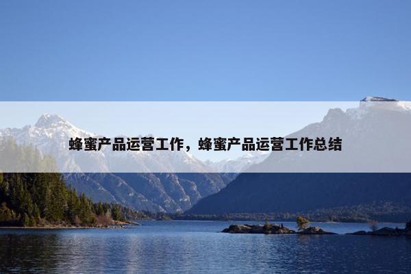 蜂蜜产品运营工作，蜂蜜产品运营工作总结