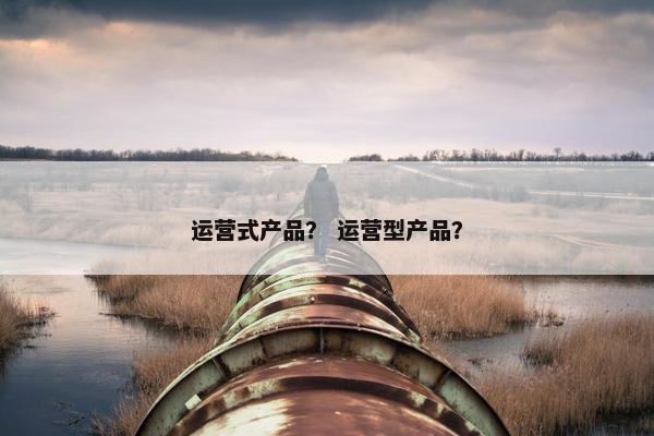 运营式产品？ 运营型产品？