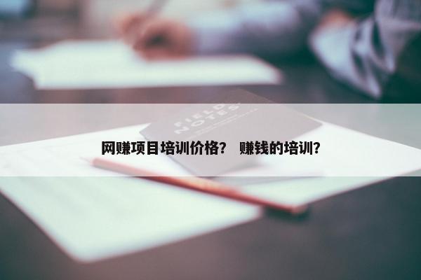 网赚项目培训价格? 赚钱的培训?