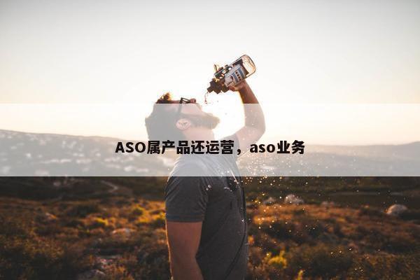 ASO属产品还运营,aso业务