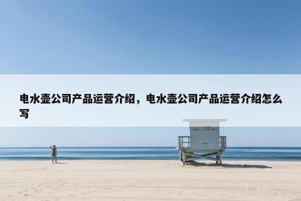 电水壶公司产品运营介绍,电水壶公司产品运营介绍怎么写 电水壶公司产品运营介绍,电水壶公司产品运营介绍怎么写