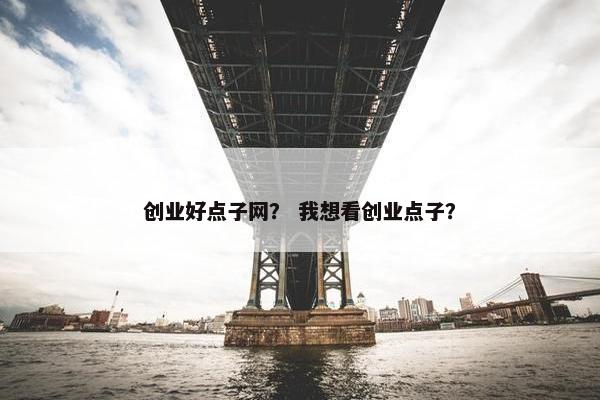 创业好点子网？ 我想看创业点子？