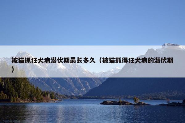 被猫抓狂犬病潜伏期最长多久(被猫抓得狂犬病的潜伏期) 被猫抓狂犬病潜伏期最长多久(被猫抓得狂犬病的潜伏期)