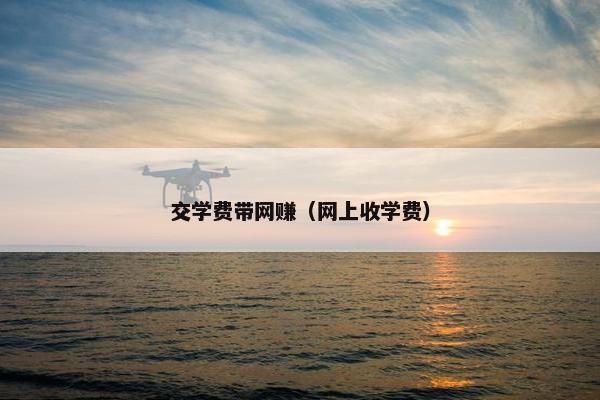 交学费带网赚（网上收学费）