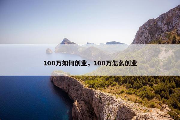 100万如何创业，100万怎么创业